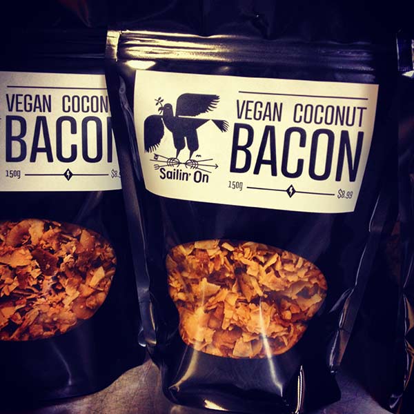 Sailin' On Vegan Coconut Bacon